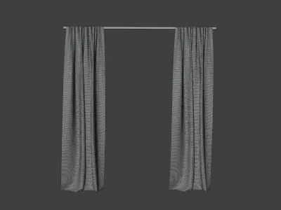 Curtains curtain 3D model