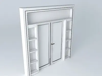 Main glass door 3D model