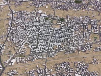 Khamis Mushait Low-poly 3D model