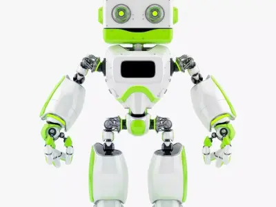 Big Daddy retro bot  3D model