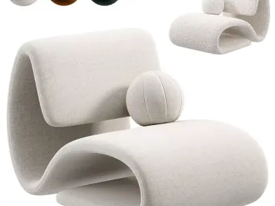 DUBNA lounge chair by Dan Form 3D model