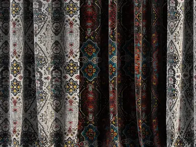 Curtain Set 87 3D model