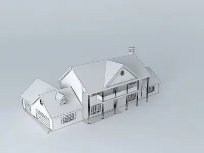 Greek Revival House Free 3D model