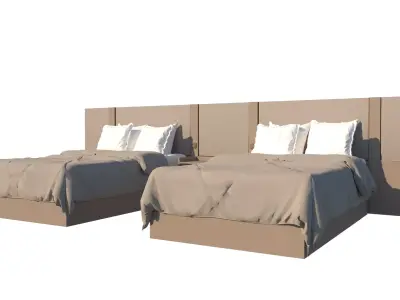 Hotel Line Nova Bed Set - countryside 3D model