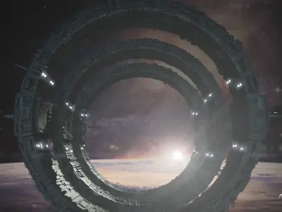 Sci-Fi Space Station 3D model buy