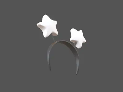 Star Headband v1 004 Low-poly 3D model