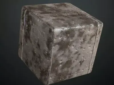 Extreme Rusty Industrial Metal Plate PBR Seamless Texture