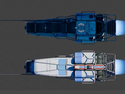 Space Shuttle Model Low-poly 3D model