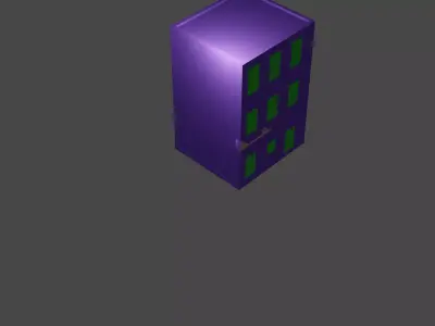 Low Poly Building Low-poly 3D model