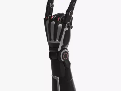 Cyborg arm goat rockers  3D model