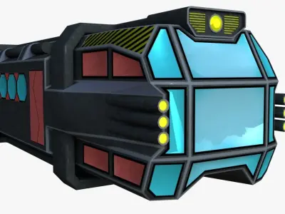 Space shuttle Low-poly 3D model