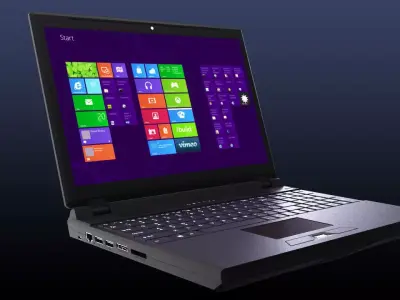 Realistic Laptop Computer 3D model
