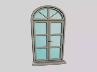 Cartoon Window 16b 3D model
