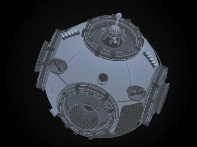 Prichal node module 3D model
