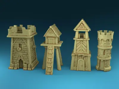 Tower Set 3D print model
