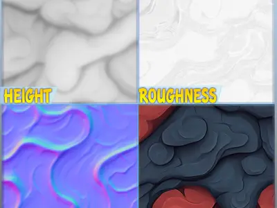 Stylized Lava Seamless Texture Texture