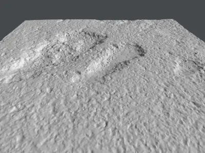 roadbump01 piece of dirt 3D model