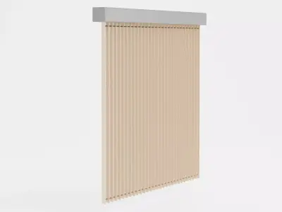 Office Blinds - Vertical Window Shading System 3D model