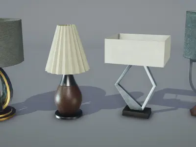 Modern Lamp Pack Low-poly 3D model