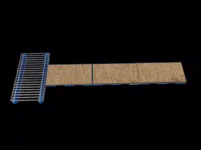 modular floating dock 3D model