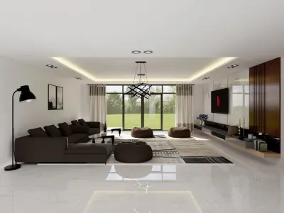 Morden living room  3D model