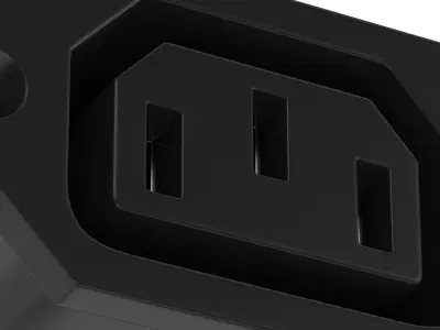 IEC 320 C13 Module 3D model