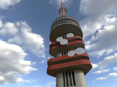  TV Tower - Pecs Hungary 3D model