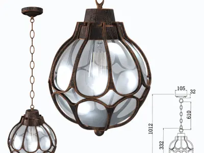 Street Light Maytoni O024PL-01G Via 3D model