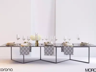 Morroso Byobu low table 3D model