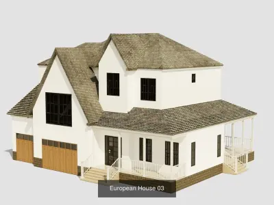 European House  3D Model Pack