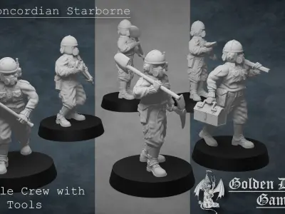 Starborne Vehicle Crew 3D print model