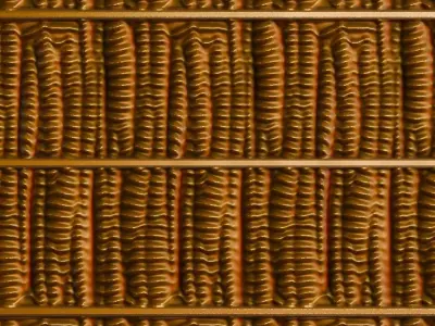 Shiny Copper Sci-Fi Hose Cable Armor PBR Seamless Texture