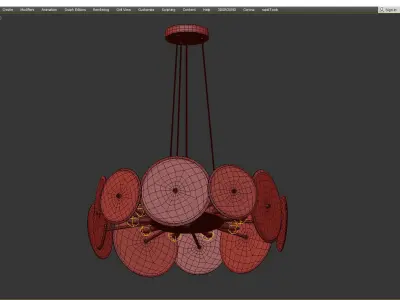 Remedi Chandelier Low-poly 3D model