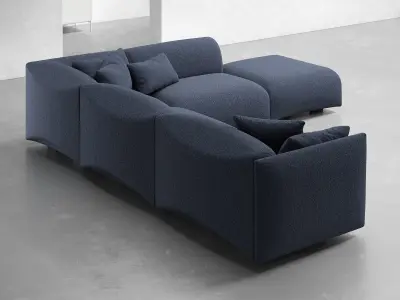 Origami Corner Sofa 3D model