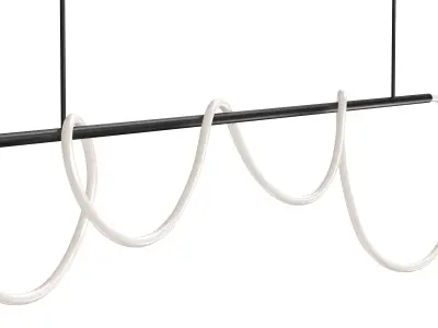 Warrick Chandelier  Black 3D model