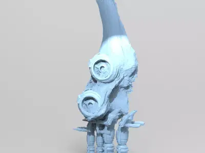 Moon base Dark scull top  3D model