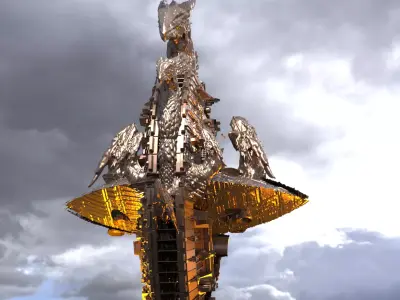 Dragon Drake ship  3D model