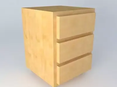 Chest of drawers DOORS HKOM3S 7 5 BRW Milano Oak 3D model