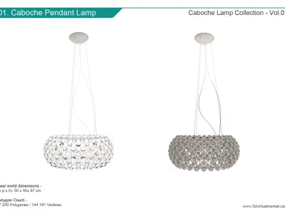 Caboche Lighting Collection Foscarini 3D model