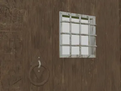 old door  Low-poly 3D model purchase