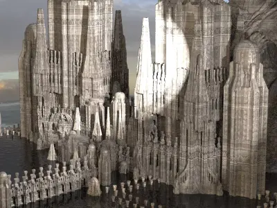 Desert Dragon fortress Kit bash 2  3D model