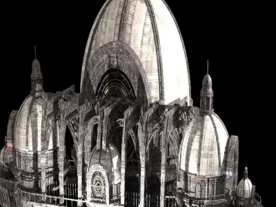 Dragon cathedral Dragon lineage Halls 3D model