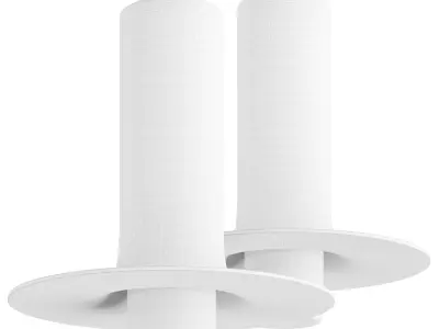 Pawson Handmade Blown Glass Pendant Lamp 3D model