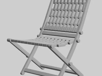 Wooden Chair - 1 of 7 3D model