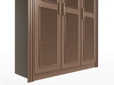 Blinds Wardrobe Door Classic 3 Low-poly 3D model