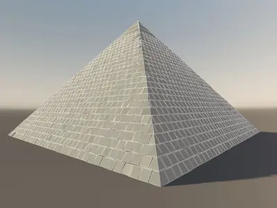LowPoly Giza Pyramid Free low-poly 3D model