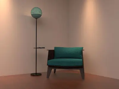 Floor lamps - 11 types  3D model