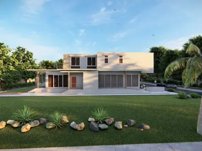 Casa Scene-villa-modern house  3D model