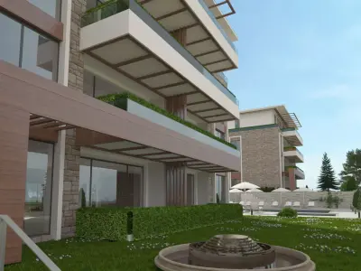 Modern Residential Exterior 3D model