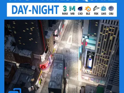 NYC Times Square v2 3D model